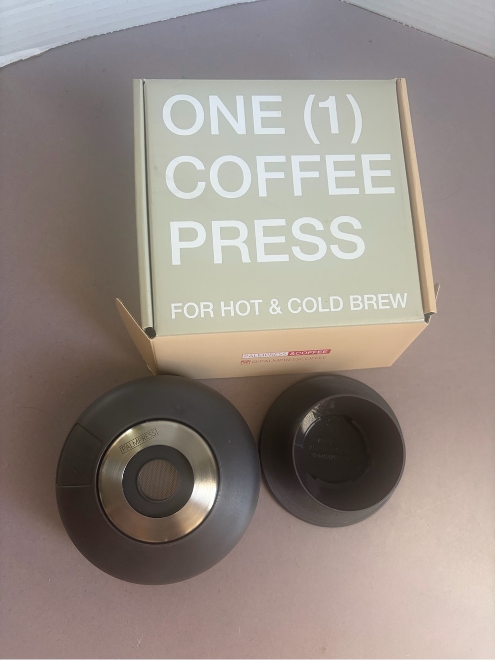 ONE (1) Coffee Press - Dark Gray